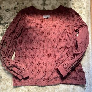 NWOT Anthropologie eyelet blouse